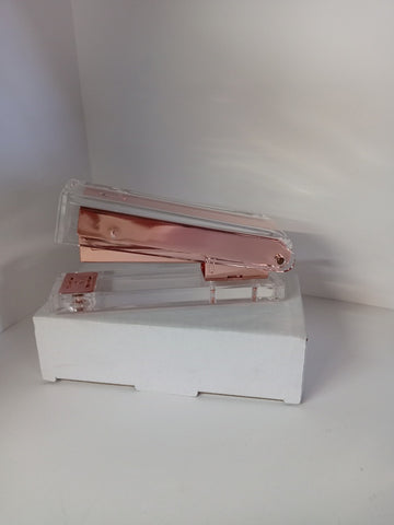 **Abrochadora acrilico Catalina rosa oro 13cm | VACIO