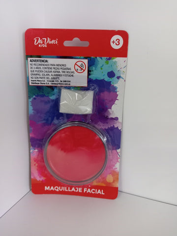MAQUILLAJE FACIAL COLOR ROJO APTO PATA NIÑOS MAYORES A 3 AÑOS