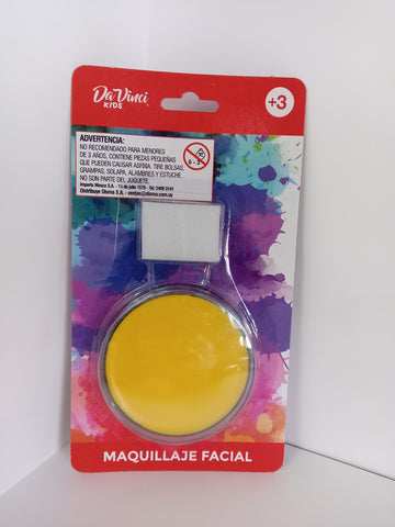 MAQUILLAJE FACIAL COLOR AMARILLO