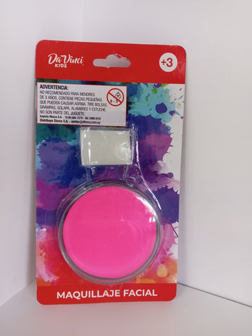 MAQUILLAJE  FACIAL COLOR ROSA