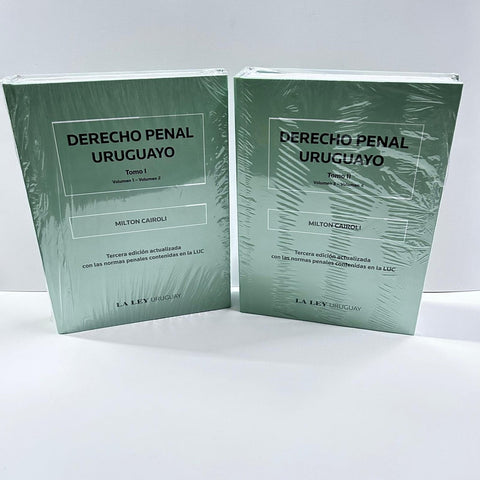 DERECHO PENAL URUGUAYO 2 TOMOS.. | Milton Hugo Cairoli Martinez