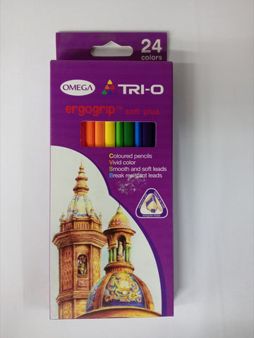 LAPICES COLORES OMEGA TRI-O 24 U