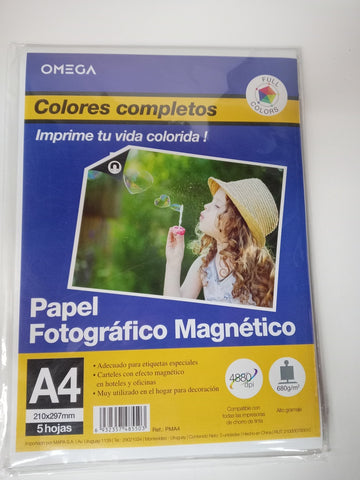 *PAPEL  FOTOGRAFICO MAGNETICO X5 | VACIO