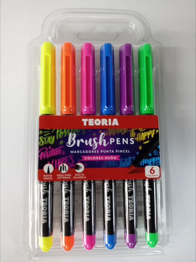 MARCADORES PINCEL X6 NEON