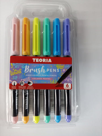 MARCADORES PINCEL X6 PASTEL