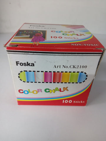 Caja tizas  x 100 de colores