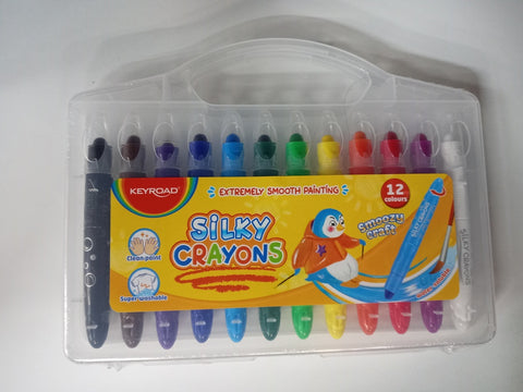 ESTUCHE  C/CRAYONES SILKY GEL  12 COLORES