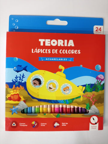 LAPICES COLOR TEORIA ACUARELABLE X 24