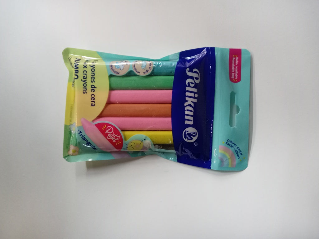 PELICRAYONES JUMBO TRIANG C/6 PASTEL