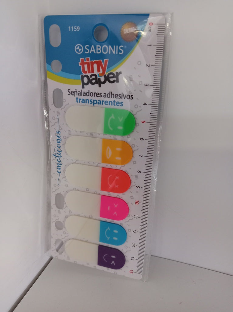 BANDERITAS ADHESIVAS TRANSPARENTES 120U