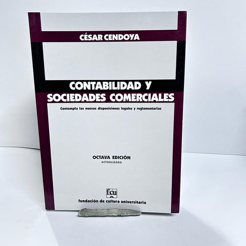 Contabilidad y sociedades comerciales | César Cendoya