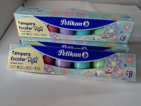 TEMPERA PASTEL 20 ML EST 6 COL SURTIDOS