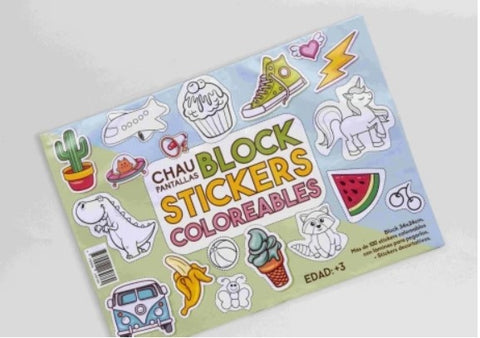 BLOCK STICKERS COLOREABLES | VACIO