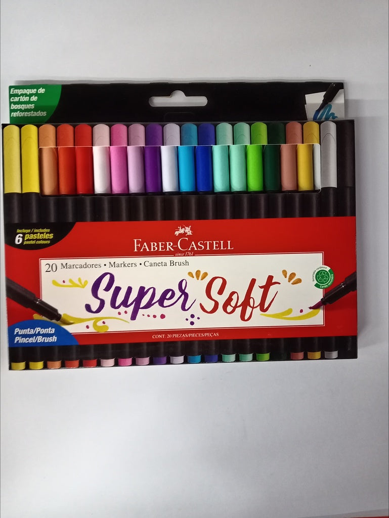 *MARCADORES F.CASTELL SUPERSOFT X20 | VACIO