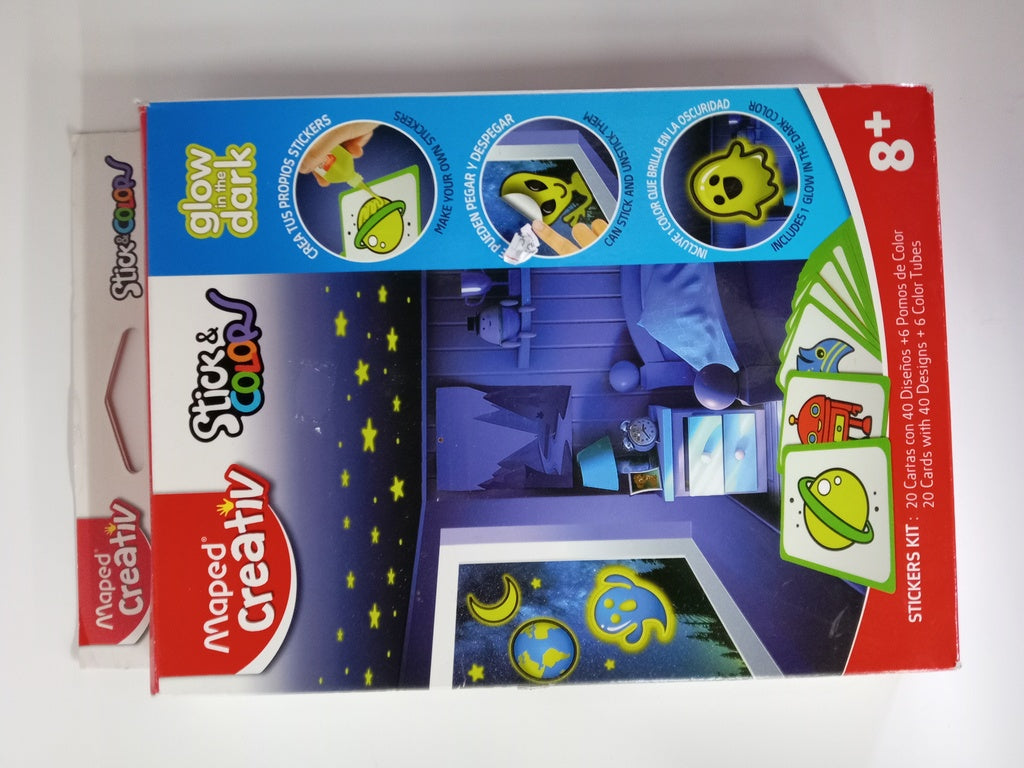 JUEGO MAPED STICK & COLOR BRILLAN EN LA OSCURIDAD..