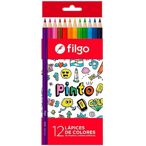 LÁPICES COLORES PINTO X12