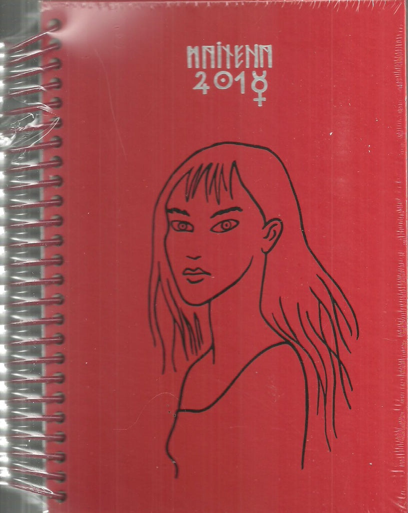 AGENDA MAITENA 2018 ANILLADA MUJER ROJA