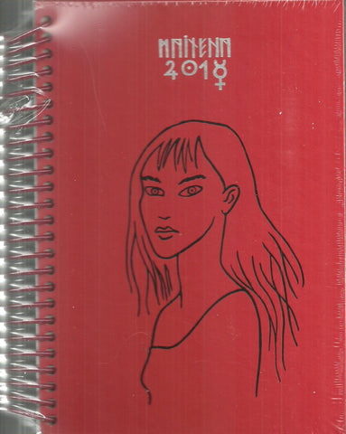 AGENDA MAITENA 2018 ANILLADA MUJER ROJA
