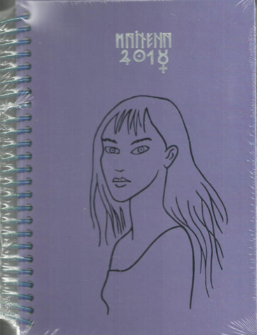 AGENDA MAITENA 2018 ANILLADA MUJER LILA