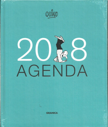 AGENDA QUINO 2018 ENCUADERNADA TURQUEZA