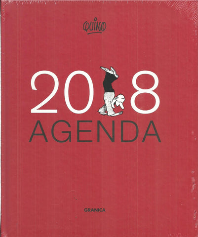 AGENDA QUINO 2018 ENCUADERNADA ROJA