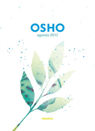 Agenda Osho 2012 c/espiral , hojas verdes