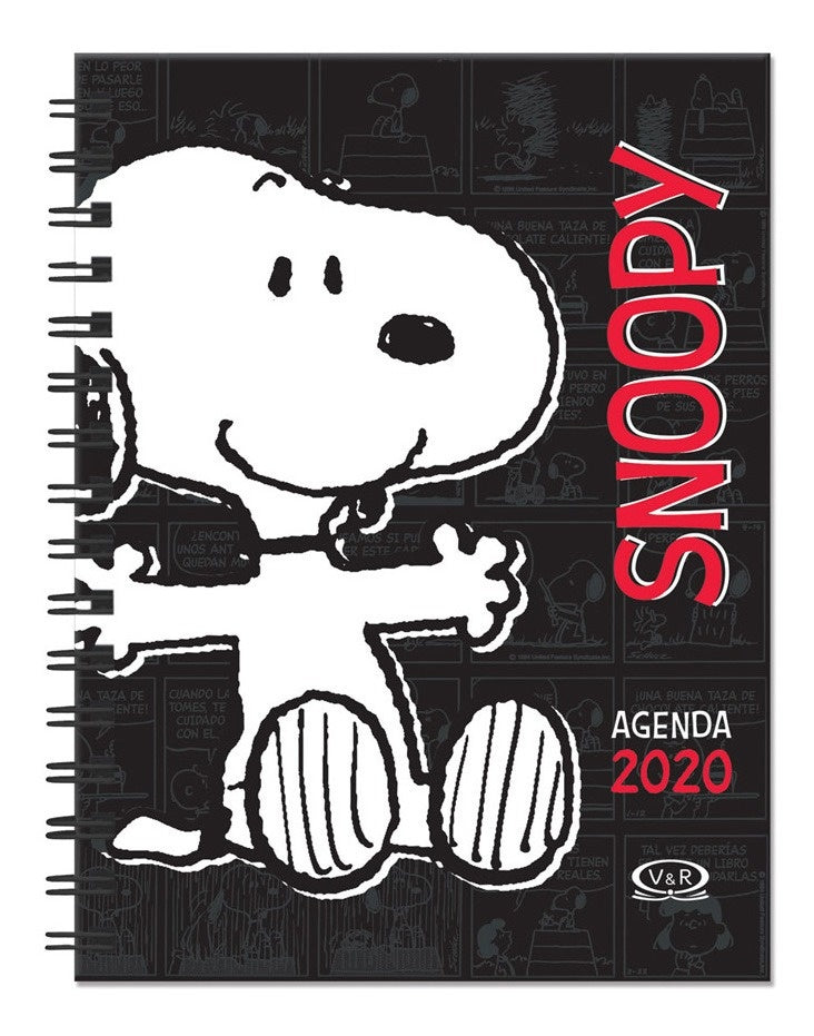AGENDA SNOOPY NEGRA 2020