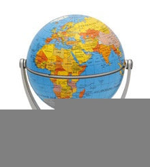 GLOBO TERRAQUEO 10CM AZUL