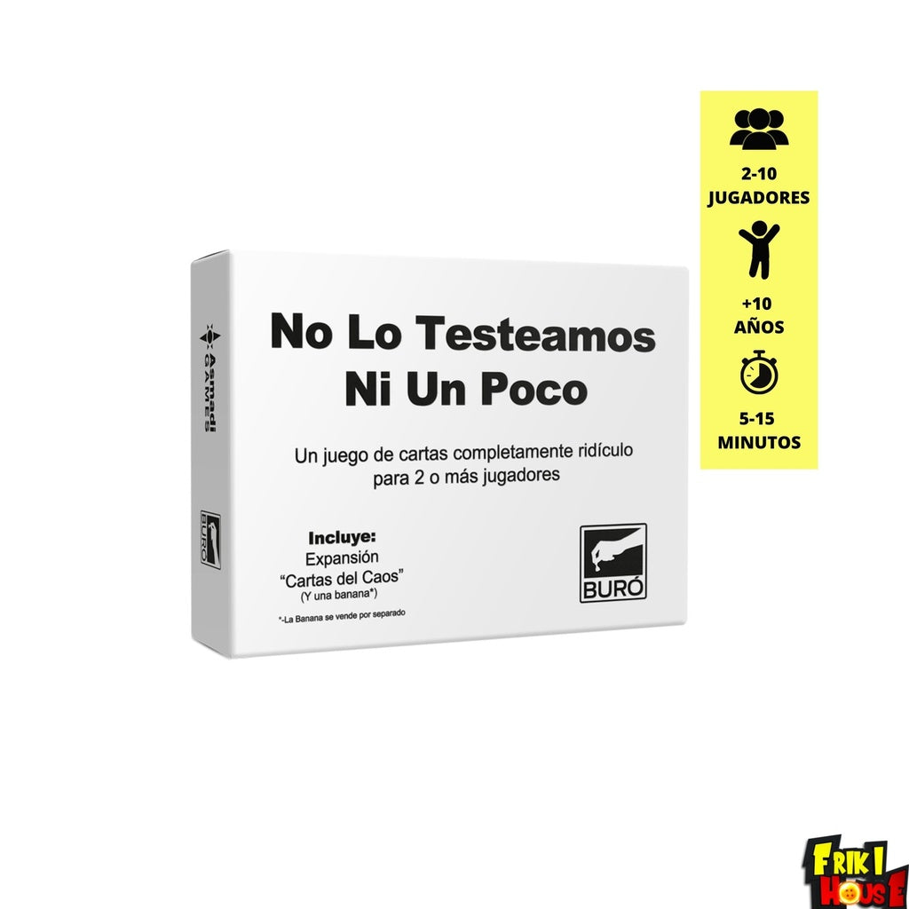 No lo testeamos  ni un poco!