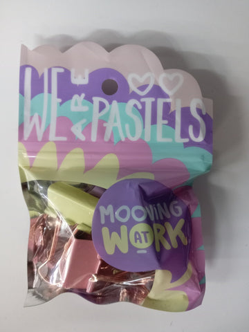*APRETAPAPELES 25MM PASTELX6U