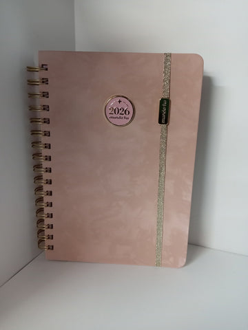AGENDA 2026 FW MINIMALISTA GOLD SEMANAL
