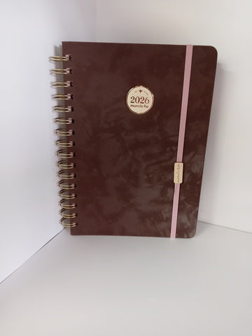 AGENDA 2026 FW MINIMALISTA BRUNETTE SEMANAL
