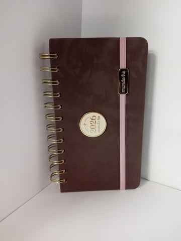 AGENDA 2026 FW MINIMALISTA BRUNETTE SEMANAL