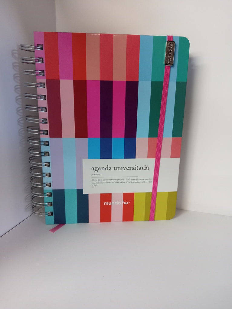 AGENDA 2026FW UNIVERISTARIA COLORFUL SERMANAL