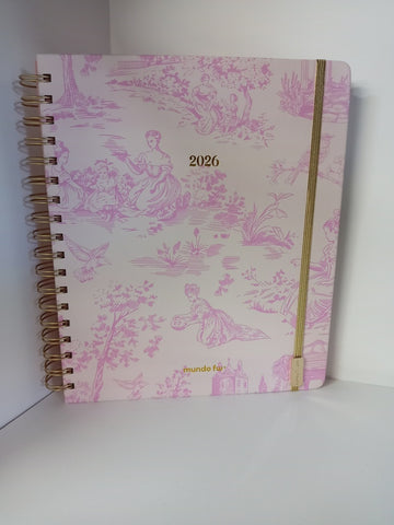 AGENDA LOVE B5 TOILE DE JOUY SEMANAL FW 2026