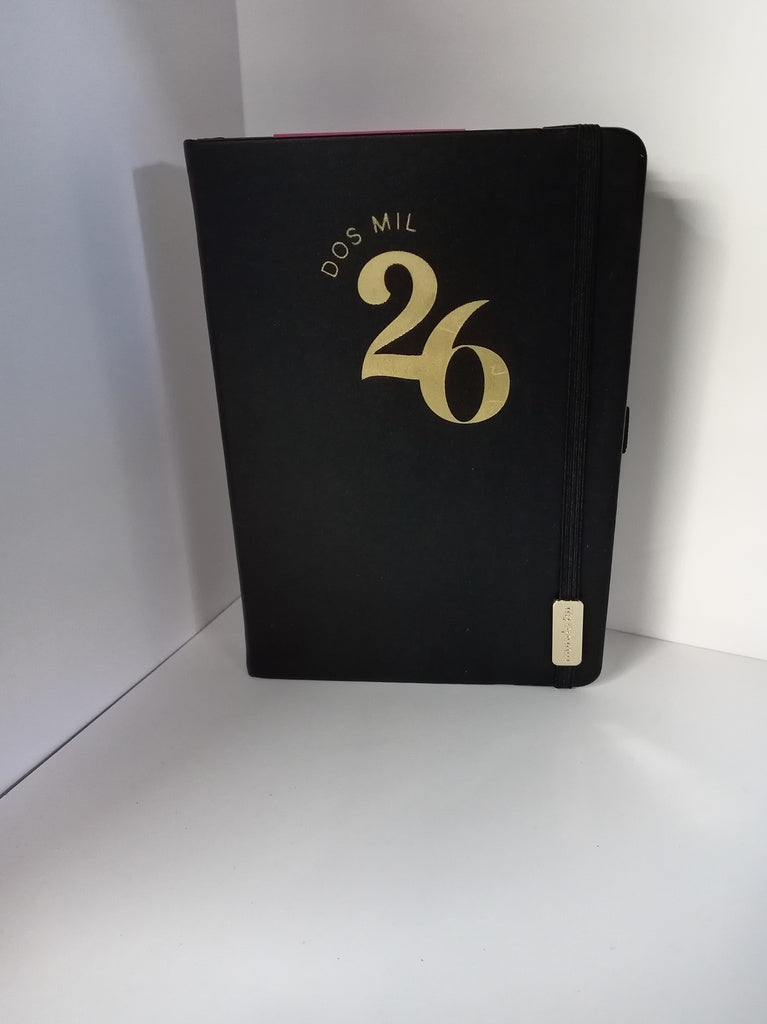 AGENDA 2026 FW CLASSIC BLACK DOS DIAS POR HOJA