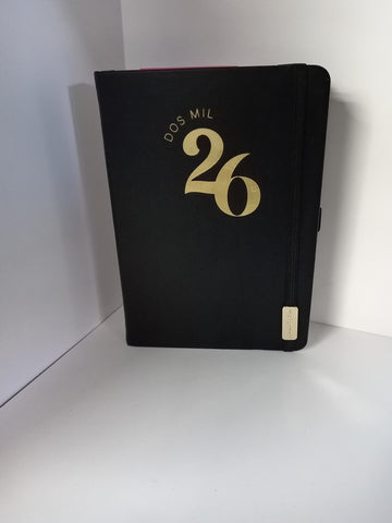 AGENDA 2026 FW CLASSIC BLACK DOS DIAS POR HOJA
