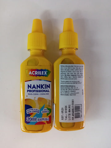 TINTA CHINA AMARILLO ORO 20ml ACRILEX