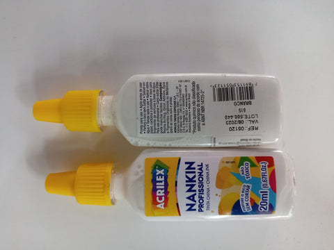 TINTA CHINA BLANCO 20 ML ..