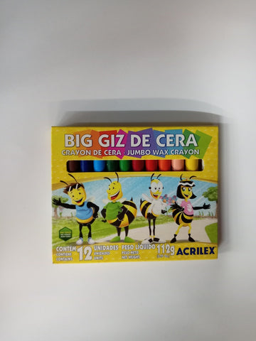 CRAYOLA ACRILEX 9111 BIG ZIG 12 COL