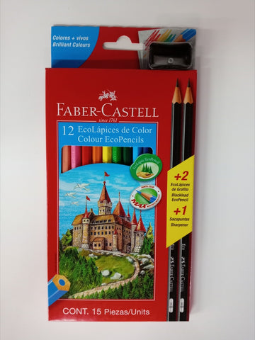 LAPIZ COLORES FABER +LAP.+SAC.