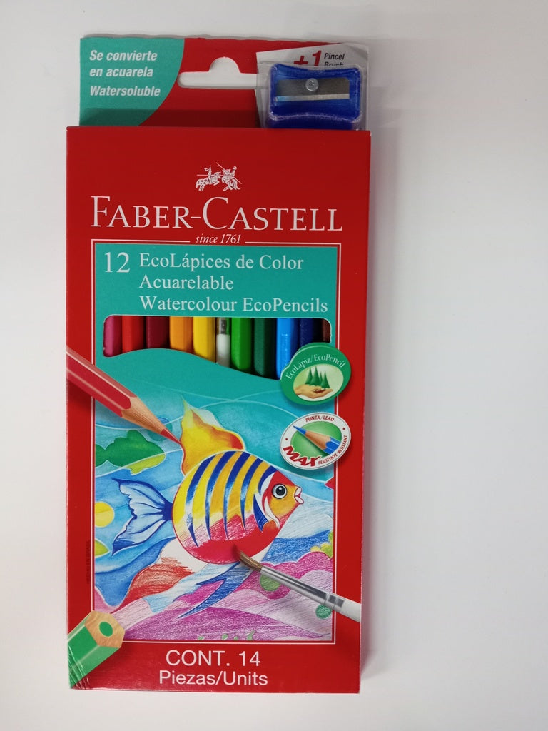 LÁPICES DE COLORES ACUARELABLES X12