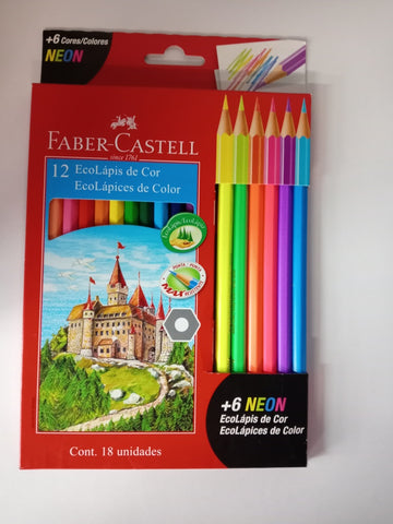 COLORES FABER X12 +6 NEON..
