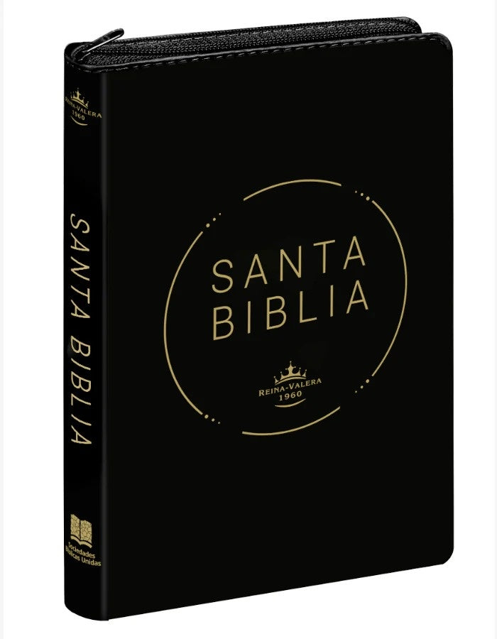 BIBLIA NEGRO VINI CON CIERRE | VACIO