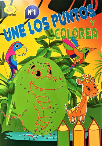 Une los puntos y colorea  | sin autor