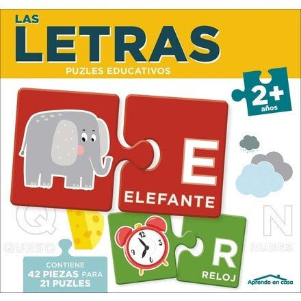 APRENDO EN CASA. LAS LETRAS EDUCATIVAS, PUZLES EDUCATIVOS..