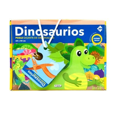 PUZLE GIGANTE DE OBSERVACIÓN. DINOSAURIOS.. | sin autor