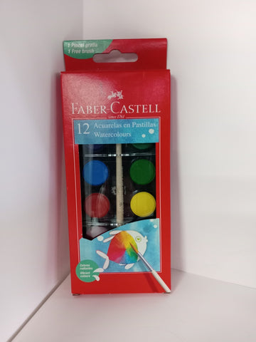 ACUARELAS FABER X 12