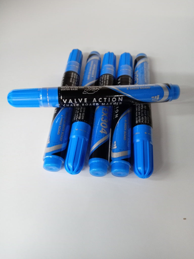MARCADOR TIZA LIQUIDA CELESTE