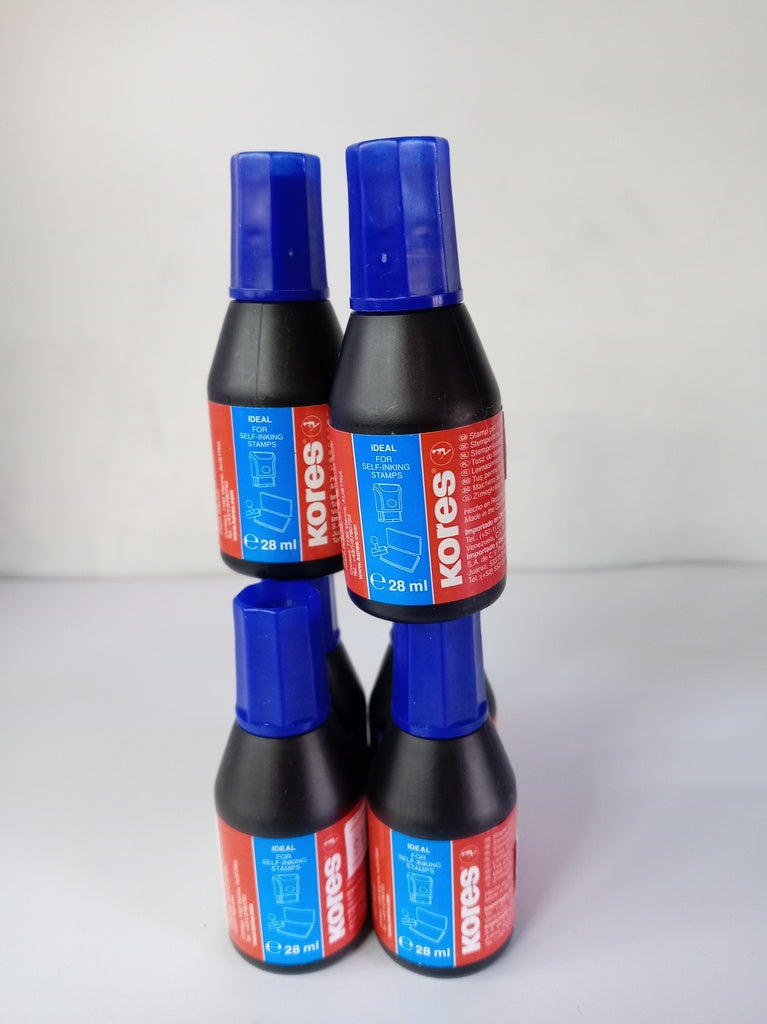 TINTA PARA SELLOS AZUL KORES